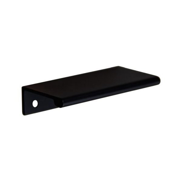 Crown 3" Aluminum Tab Cabinet Pull W/ 2-3/8" Center to Center W/ #6 x 5/8" Wood Screws Matte Black Finish CHP1876BK